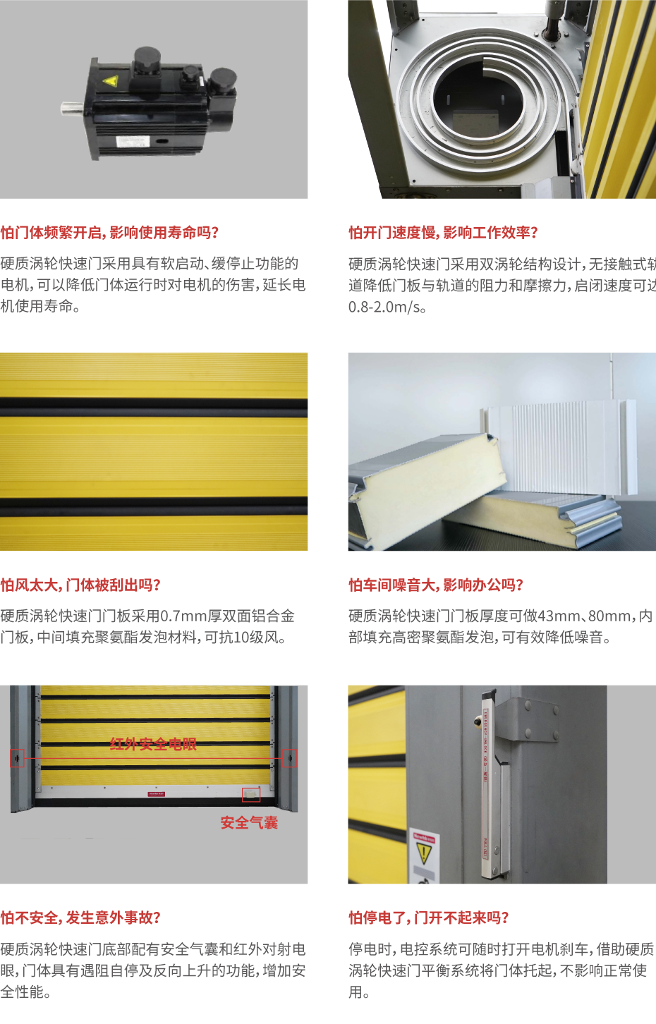 硬质快速门特性